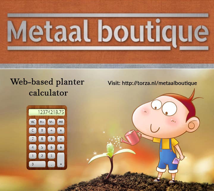 Contest Entry #10 for                                                 Web-based planter calculator promotional image
                                            