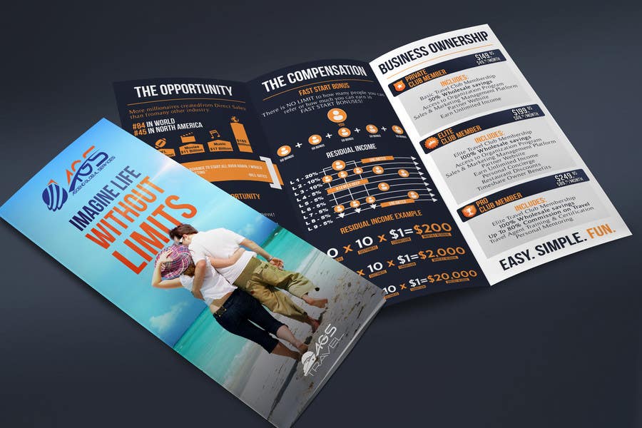 Kilpailutyö #14 kilpailussa                                                 Redesign a Tri-Fold Business Brochure
                                            