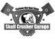 Icône de la proposition n°13 du concours                                                     I need a logo designed for a custom car garage we build hot rods. the shop is call skull crusher garage, the design must include a skull!
                                                