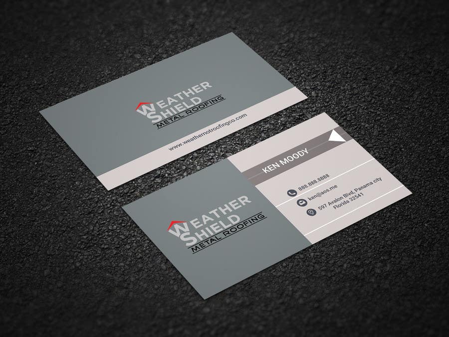 Proposition n°4 du concours                                                 Design some Business Cards for roofing company - DCM05172017
                                            