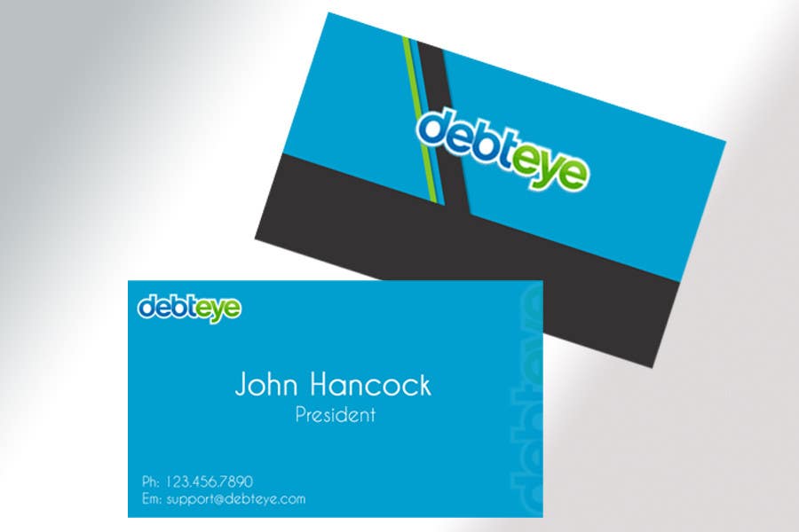 
                                                                                                                        Contest Entry #                                            126
                                         for                                             Business Card Design for Debteye, Inc.
                                        