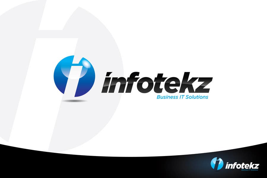 Kilpailutyö #183 kilpailussa                                                 Logo Design for INFOTEKZ  (Please Try 3D Logo/Font) : Please see attached vector image
                                            