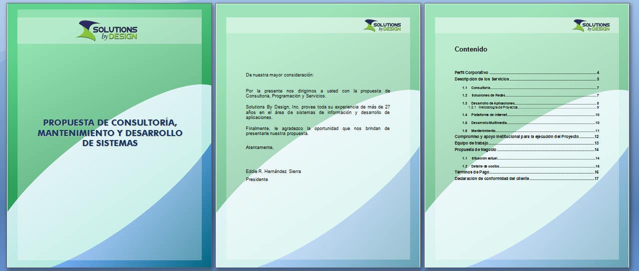 Participación en el concurso Nro.4 para                                                 Identidad Corporativa / Corporate Identity for Proposal Document
                                            
