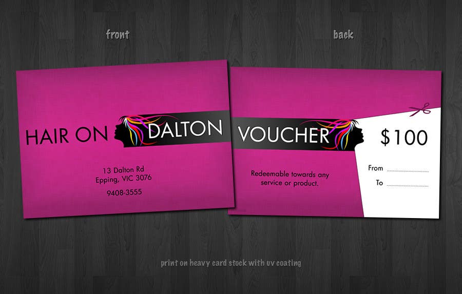 Contest Entry #159 for                                                 Stationery Design for HAIR ON DALTON
                                            