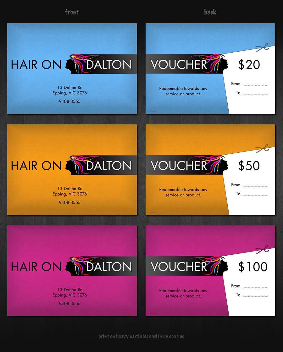 Participación en el concurso Nro.162 para                                                 Stationery Design for HAIR ON DALTON
                                            