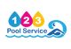 Ảnh thumbnail bài tham dự cuộc thi #191 cho                                                     Pool Service 123 Logo
                                                