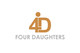 Kilpailutyön #632 pienoiskuva kilpailussa                                                     Logo Design for 4 Daughters (Four Daughters Ltd) and typeface
                                                