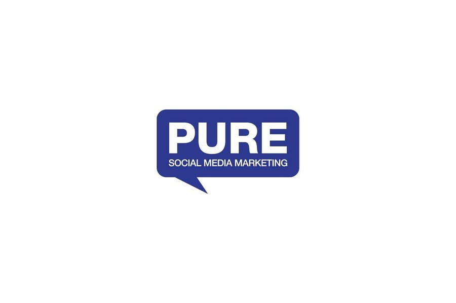 Intrarea #34 pentru concursul „                                                Logo Design for PURE Social Media Marketing
                                            ”