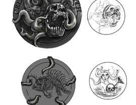 #57 pёr Creative and unique water themed figure on a coin illustration needed nga blackopium
