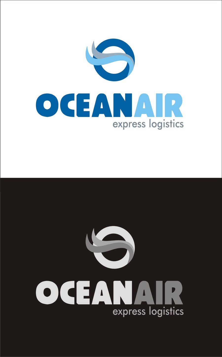 Kandidatura #531për                                                 Logo Design for OceanAir Express Logistics
                                            