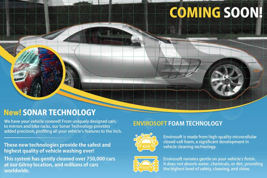 Συμμετοχή Διαγωνισμού #54 για                                                 POSTER FOR NEW CAR WASH TECHNOLOGY
                                            