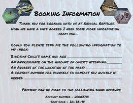 #5 Need an a4 booking form design made up for me to send to customers who wish to book with me részére LauraDellaScala által