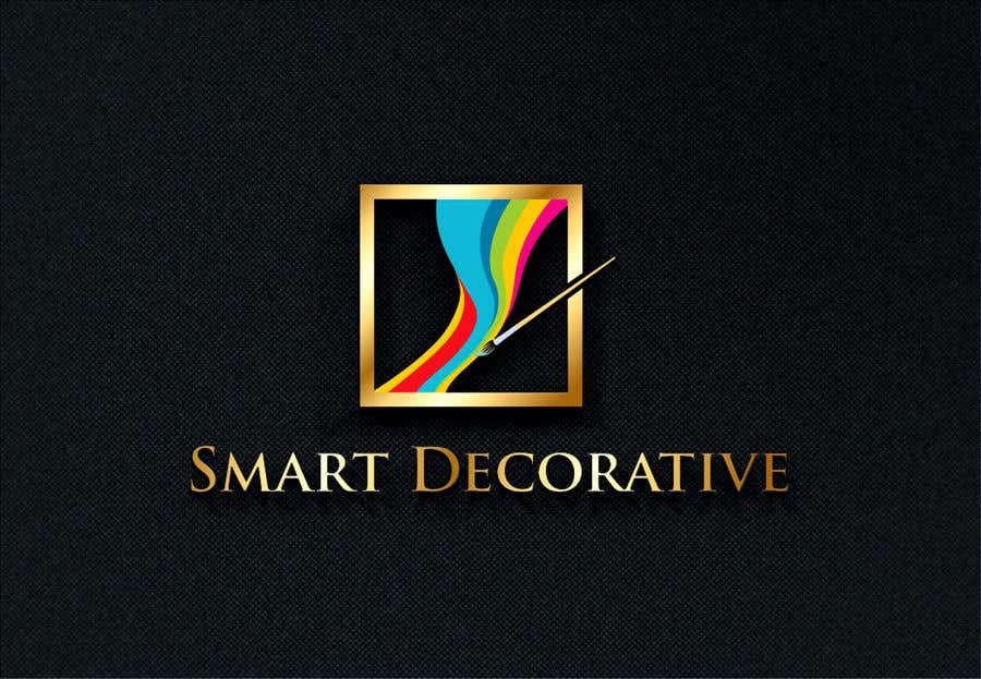 Penyertaan Peraduan #253 untuk                                                 Design a logo with the words "Smart Decorative" letters to be really colourful and have a art brush in the logo drawing the logo
                                            