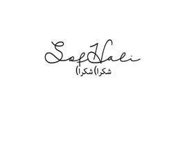 #34 per brand is SofHali please use the S H as capital letter. In the second line unter the SofHali i want shukran shukran is the meaning of thank you and wirtten in arabic letters. The design in elegant in black and whit in vector da yukikouscanga