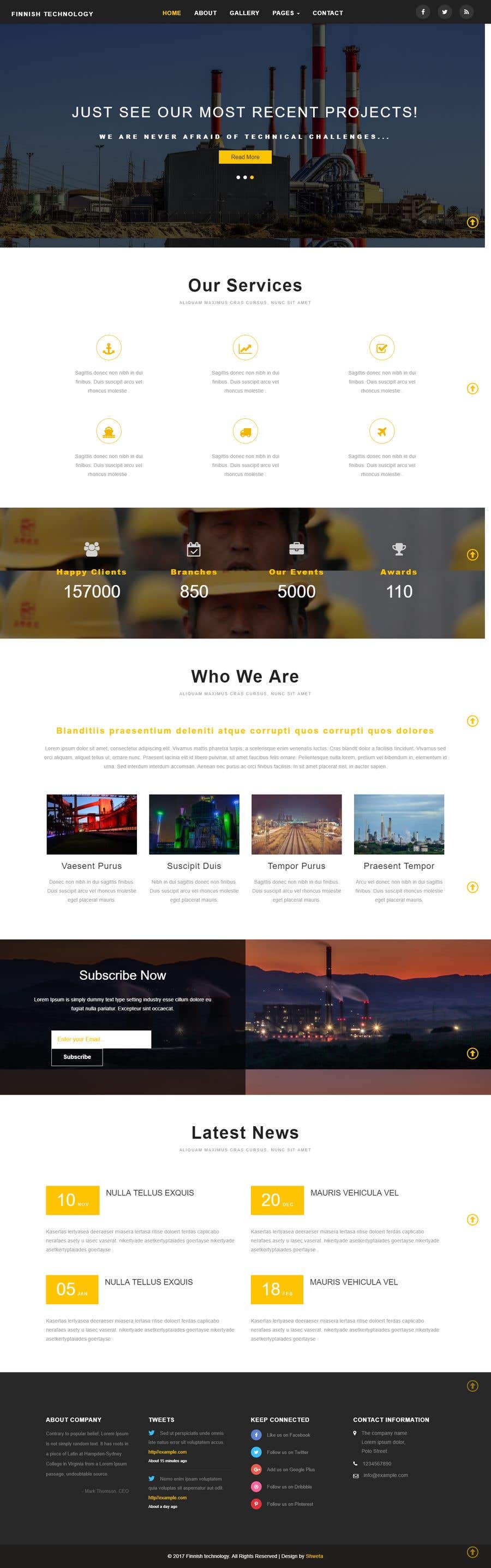 Contest Entry #2 for                                                 Design a Website layout for an innovative technology company
                                            
