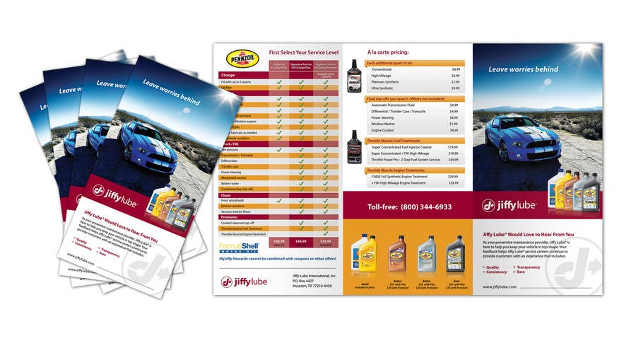 Contest Entry #18 for                                                 Brochure Design for My Jiffy Lube
                                            