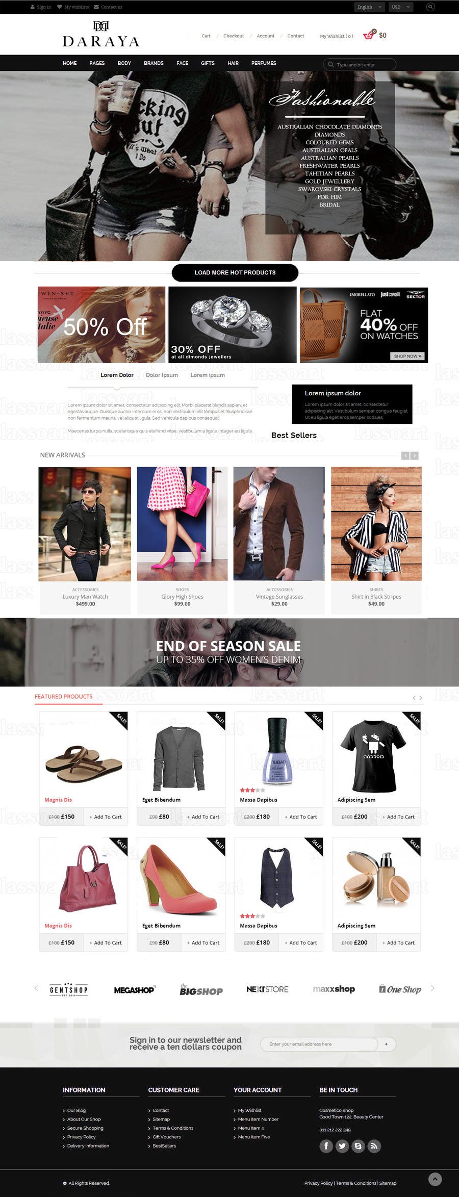 Proposition n°12 du concours                                                 LUXURY FASHION BRAND - Build a Website and Online Store
                                            