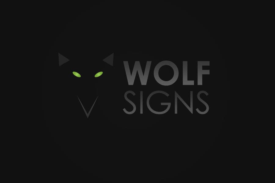 Penyertaan Peraduan #158 untuk                                                 Logo Design for Wolf Signs
                                            