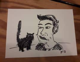 Nro 33 kilpailuun Illustration/caricature of the attached cat and person käyttäjältä hrossdesign