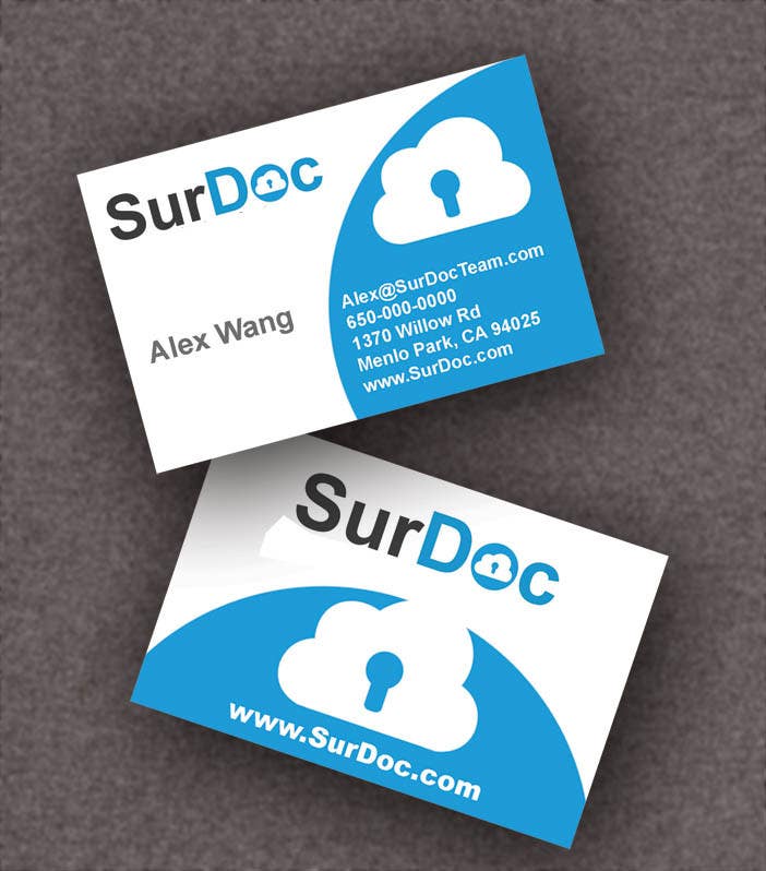 Penyertaan Peraduan #160 untuk                                                 Business Card Design for SurDoc
                                            