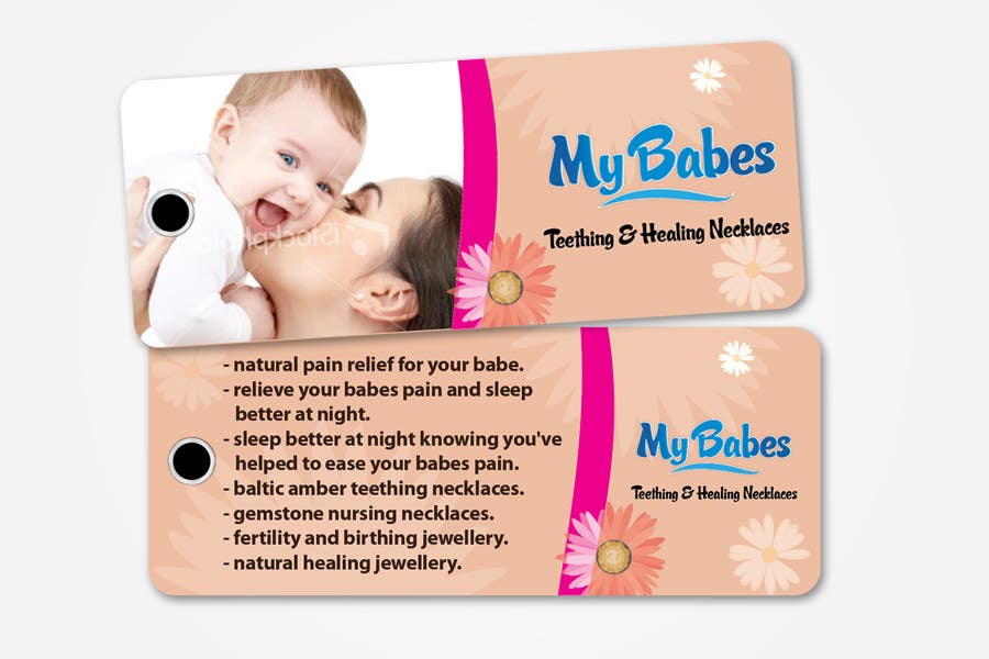 Tävlingsbidrag #2 för                                                 Print & Packaging Design for My Babes Teething & Healing Necklaces
                                            