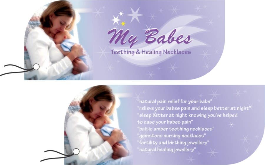 Tävlingsbidrag #15 för                                                 Print & Packaging Design for My Babes Teething & Healing Necklaces
                                            