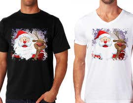 #4 para Design a T-Shirt_santa and rudolph selfie por marijakalina