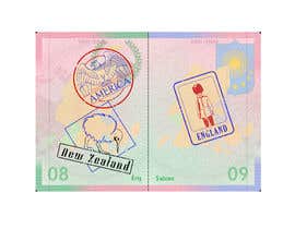 #12 για FUN and responsive passport and destination stamps design for SAAS από Attebasile