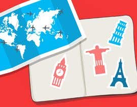 #27 για FUN and responsive passport and destination stamps design for SAAS από Bartster