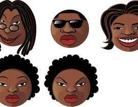 #10 for Create a library of Black Emojis/Emoticons by MoraDesign
