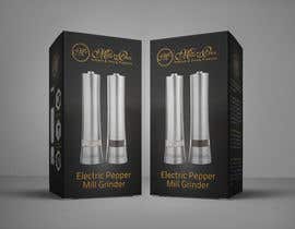 #13 для Create Print and Packaging Designs for an electric pepper mill grinder від rashidabegumng