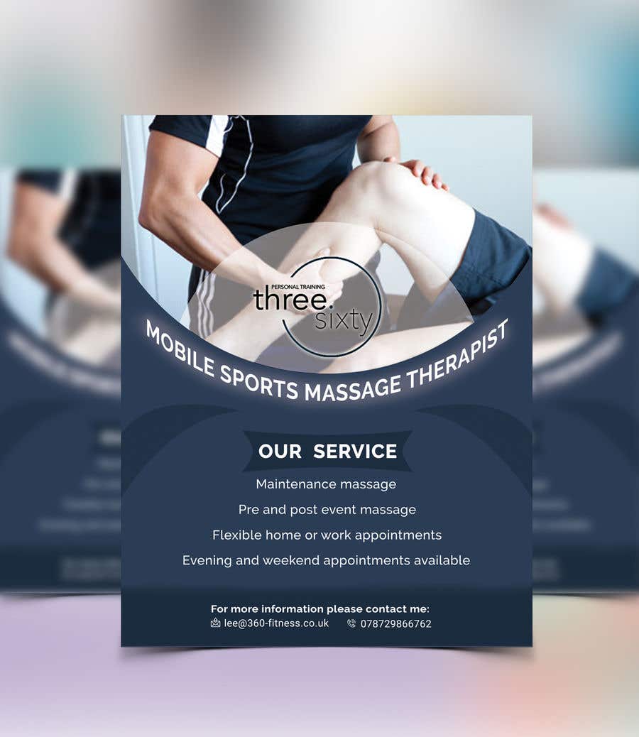 Contest Entry #66 for                                                 Sports massage flyer
                                            