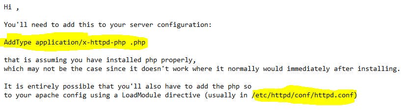 Inscrição nº 10 do Concurso para                                                 Fix PHP running on CentOs with Apache
                                            