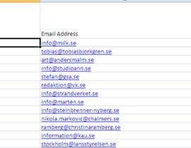 #6 per Email scraping swedish companies that start with info@ ..... AND END WITH .se da HarvestSoftware