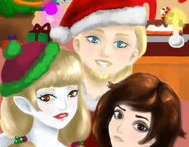 #13 for Cute Original Character Christmas Illustration av shwekoto
