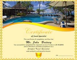 #70 untuk Design a travel Certificate oleh afrazilyas