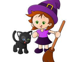 #31 untuk Adorable witch girl oleh GreenAndWhite