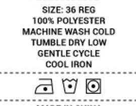 #12 for Simple but Creative Clothing Label with Wash Instructions by babakneza