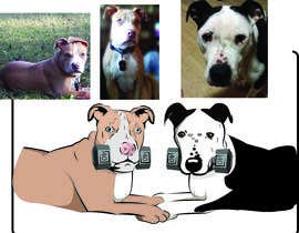 #6 for Cartoon Image of 2 Pitt Bulls with Dumbbell in Mouth by soulkarazo1234