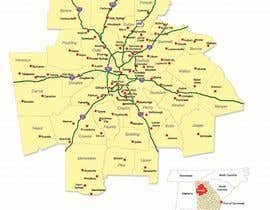 #6 für Animated Atlanta Metro Area Map Contest von archtect