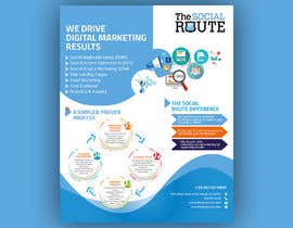 #13 for Design a 8x10&quot; one page sales brochure for a digital marketing company &quot;The Social Route&quot; by siambd014