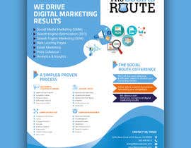 #36 for Design a 8x10&quot; one page sales brochure for a digital marketing company &quot;The Social Route&quot; by siambd014