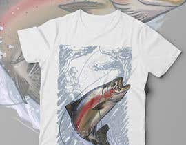 #43 para fishing t shirt de HomelessChicken