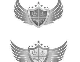 #14 for I have attached a couple examples, but need a logo of a sheild split into four areas (time, money, health and love) with 7 stars evenly distributed along the outside. Color of the sheild be silver by Mayarmzaki