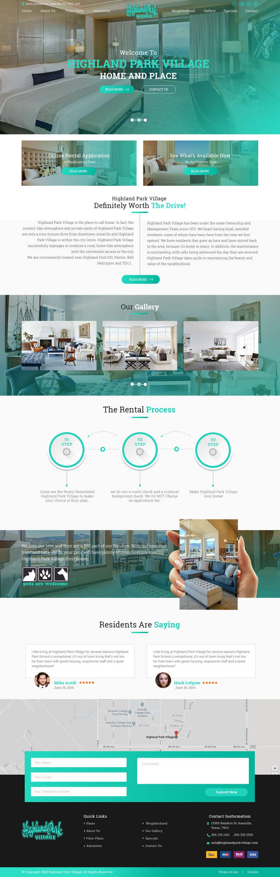 Contest Entry #44 for                                                 Design a Website Mockup for Apartment Homes
                                            