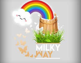 #59 for QUICK LOGO design // a milkcan at the end of the rainbow (milkyway) by subhamsibasish