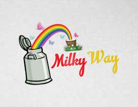 #62 untuk QUICK LOGO design // a milkcan at the end of the rainbow (milkyway) oleh shihab140395