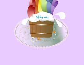 #48 for QUICK LOGO design // a milkcan at the end of the rainbow (milkyway) by vladgeral