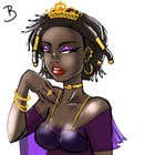 #5 for Black Woman Illustration With Braids Wearing A Crown by DanielAgresta