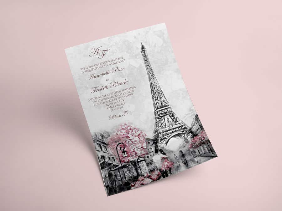 Participación en el concurso Nro.367 para                                                 Design a wedding invitation
                                            